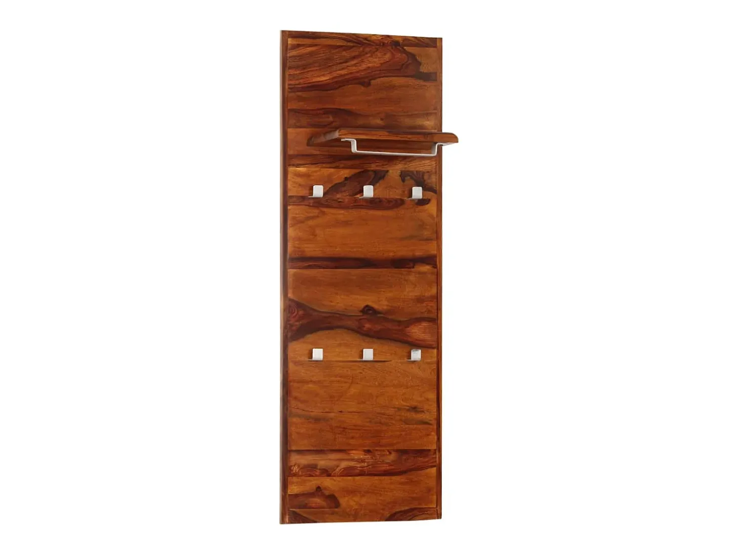 Garden Furniture - Perchero de madera maciza de acacia 118x40 cm