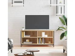 Giuliano Mueble para TV madera contrachapada roble Sonoma 100x40x50 cm