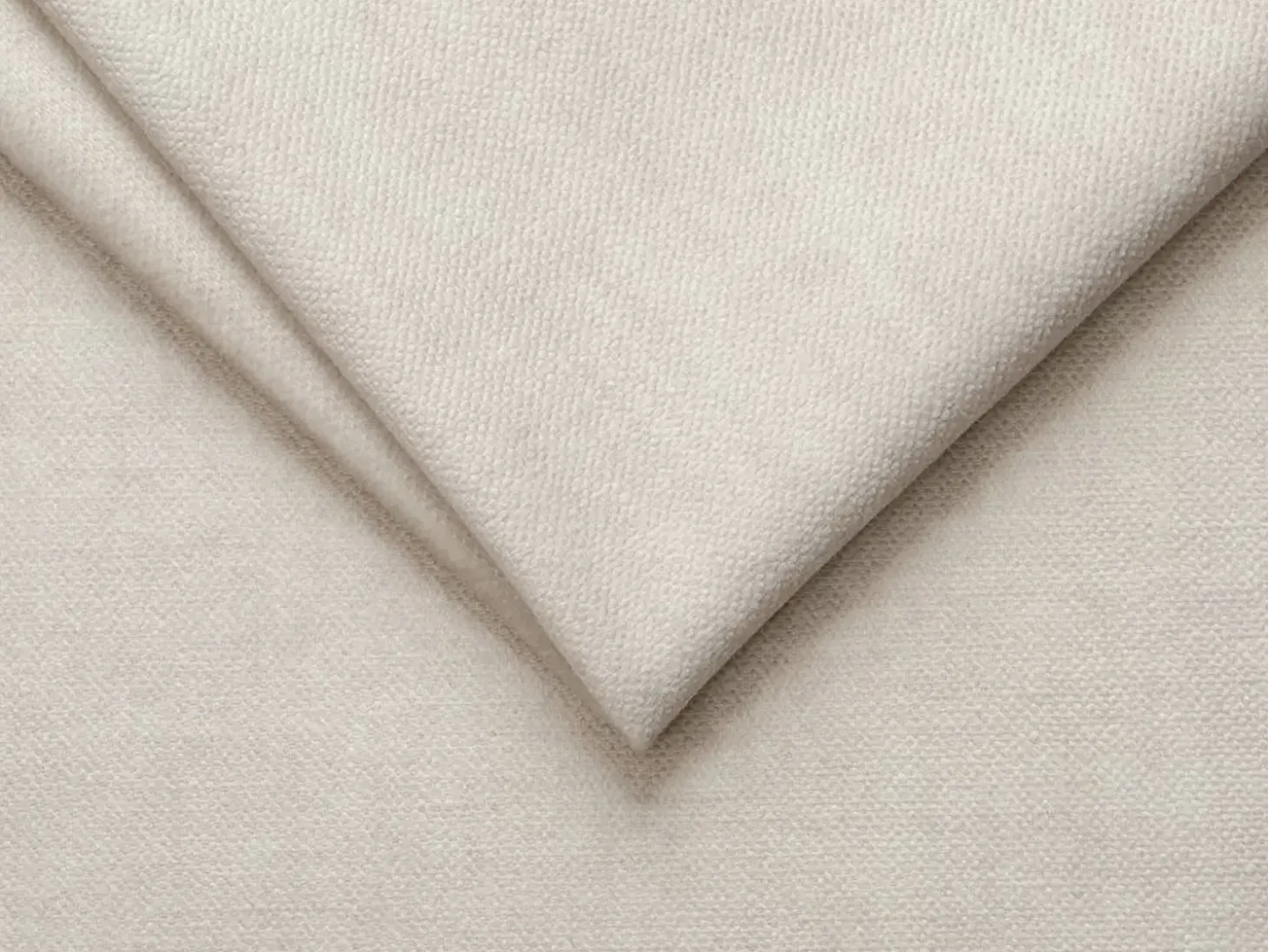 Gran sofá cama rinconera derecha de terciopelo beige SEPINA de Pascal Morabito