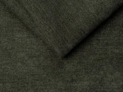 Gran sofá rinconera izquierda con respaldo chaise longue en tejido jaspeado verde POGNI Maison Céphy