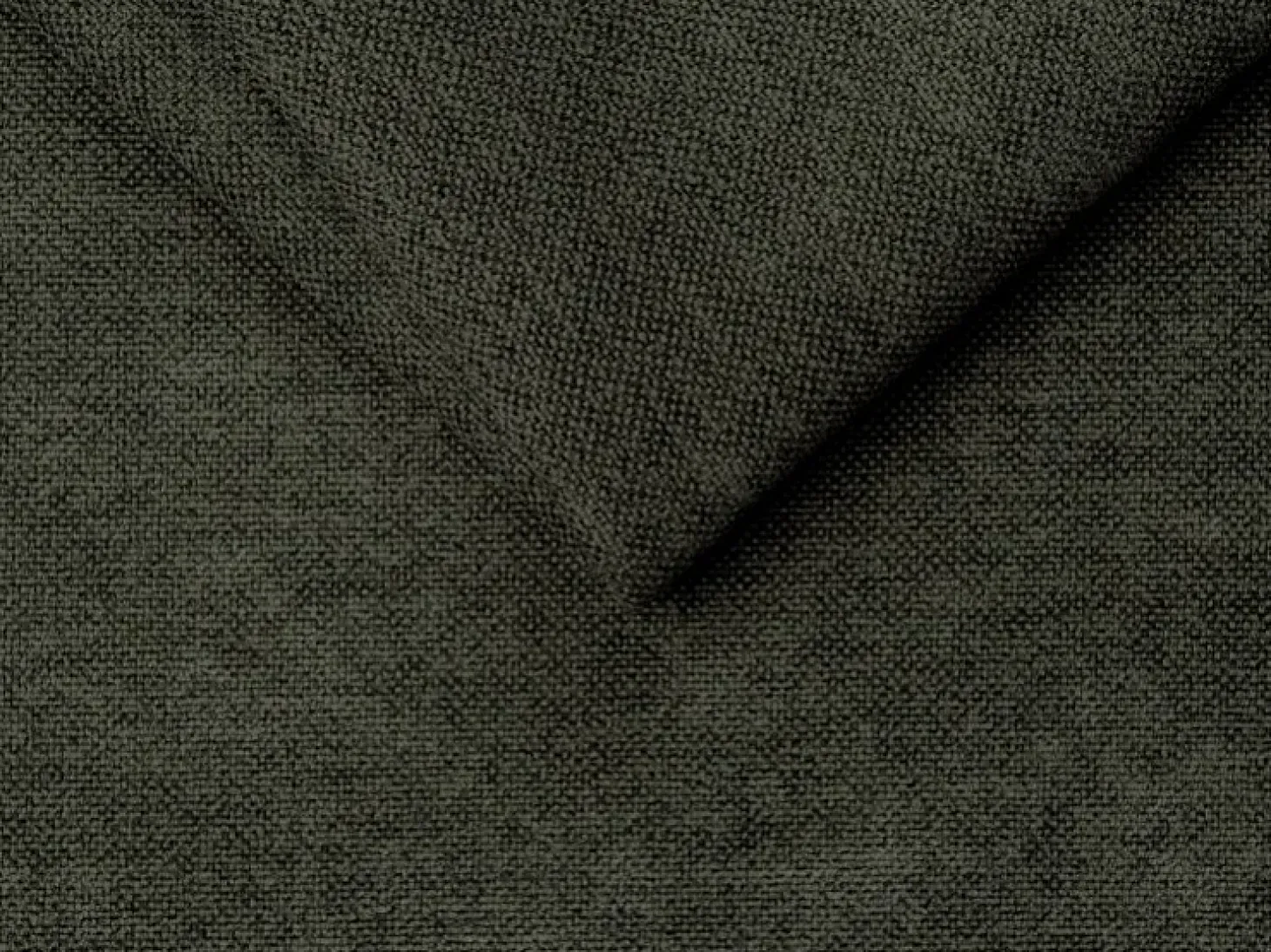 Gran sofá rinconera izquierda con respaldo chaise longue en tejido jaspeado verde POGNI Maison Céphy