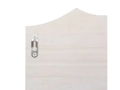 Gryfel Perchero de pared de madera blanco 50x10x23 cm