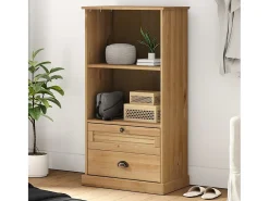 Gudvord Librería VIGO madera maciza de pino 60x35x114,5 cm