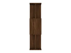 Gyran Estantería/Biombo madera contrachapada marrón roble 80x24x96 cm
