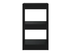 Hafida Estantería de libros/divisor de espacios negro 40x30x72 cm