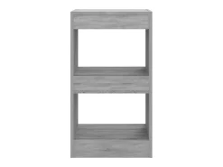 Hafida Estantería/divisor de espacios gris Sonoma 40x30x72 cm