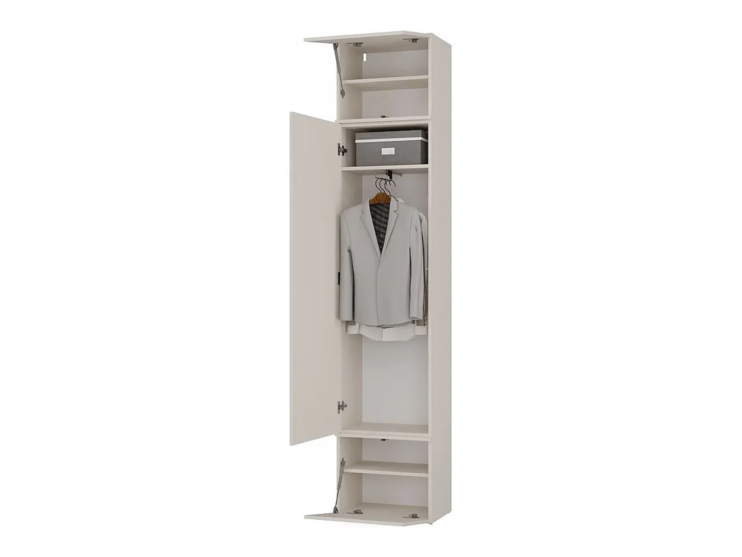 HAGA - Armario para recibidor o pasillo con 3 puertas - Armario ropero - beige cachemira