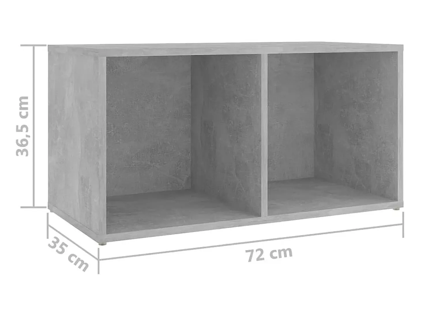 Helene Muebles de salón de pared 2 pzs madera ingeniería gris hormigón
