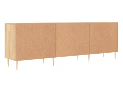 Hermanni Mueble para TV madera de ingeniería roble Sonoma 150x30x50 cm
