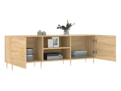 Hermanni Mueble para TV madera de ingeniería roble Sonoma 150x30x50 cm