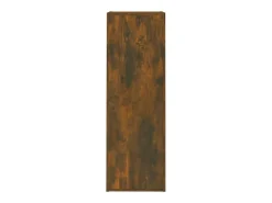 Hoeselt Muebles para TV 2 uds madera roble ahumado 30,5x30x90 cm