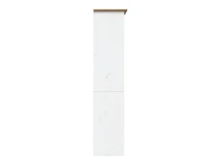 Hydesville Librería BODO 5 estantes madera maciza pino marrón 82x40x173 cm