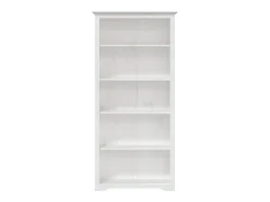 Hydesville Librería BODO 5 estantes madera maciza pino blanco 82x40x173 cm