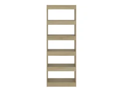 Ikram Estantería/divisor madera ingeniería roble Sonoma 60x30x166 cm
