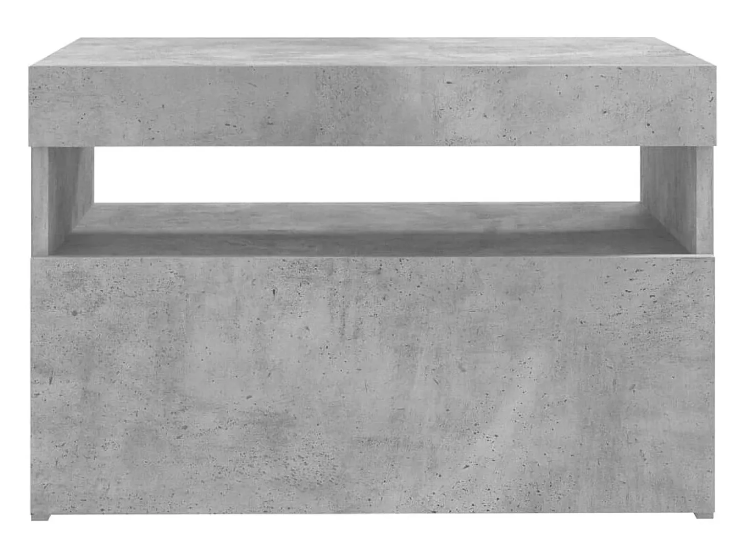 Ilion Mueble de TV con luces LED gris hormigón 60x35x40 cm