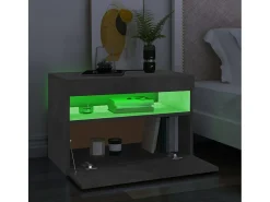 Ilion Mueble de TV con luces LED gris hormigón 60x35x40 cm
