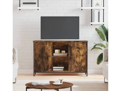 Jacques-Alain Mueble de TV madera de ingeniería roble ahumado 100x35x65 cm