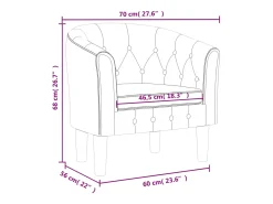 Jalkar Sillón cuero sintético negro
