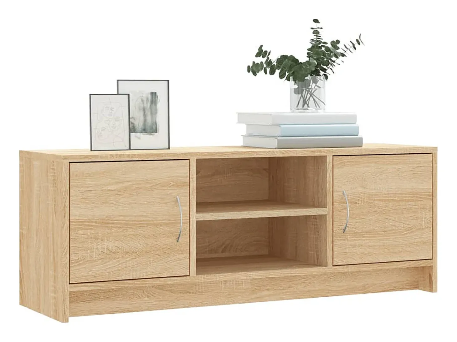 Jonah Mueble de TV madera de ingeniería roble Sonoma 102x30x37,5 cm