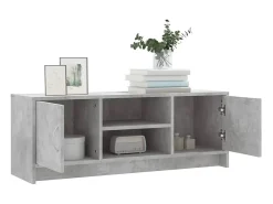 Jonah Mueble de TV madera de ingeniería gris hormigón 102x30x37,5 cm