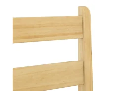 Juego de 2 sillas de bar de madera maciza de pino