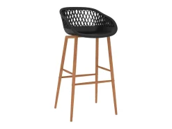 Juego de 4 sillas de bar negras