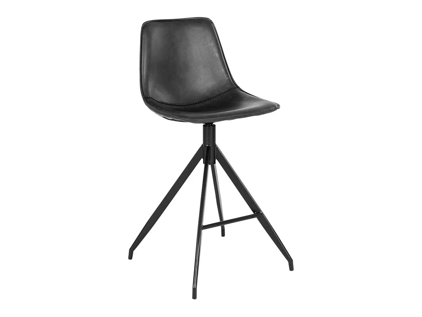 Juego de 2 Taburetes Altos Monaco, Negro, 51x44x96 cm, Kendra Home