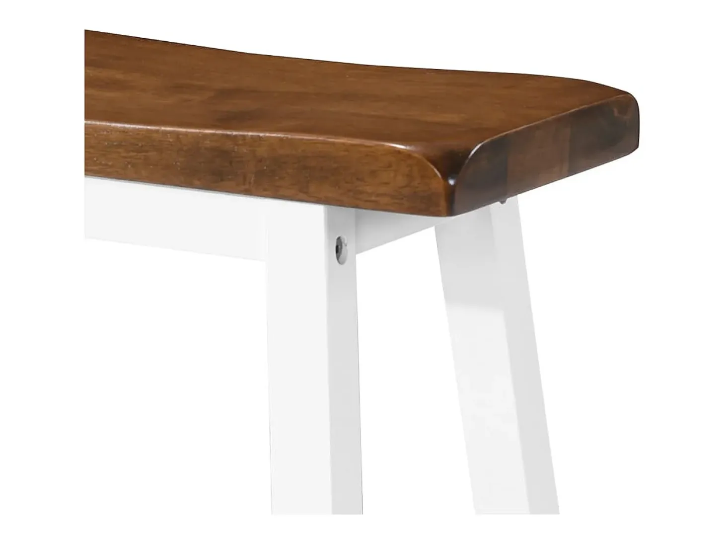 Juego de 2 taburetes de bar de madera maciza