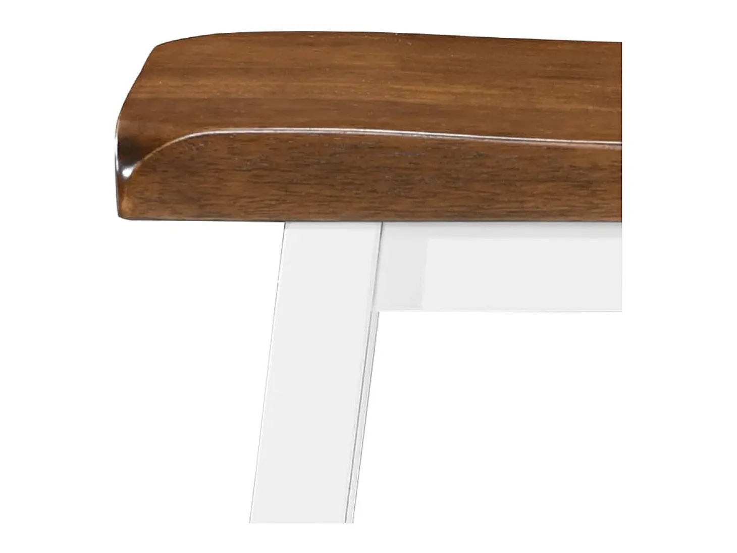 Juego de 2 taburetes de bar de madera maciza