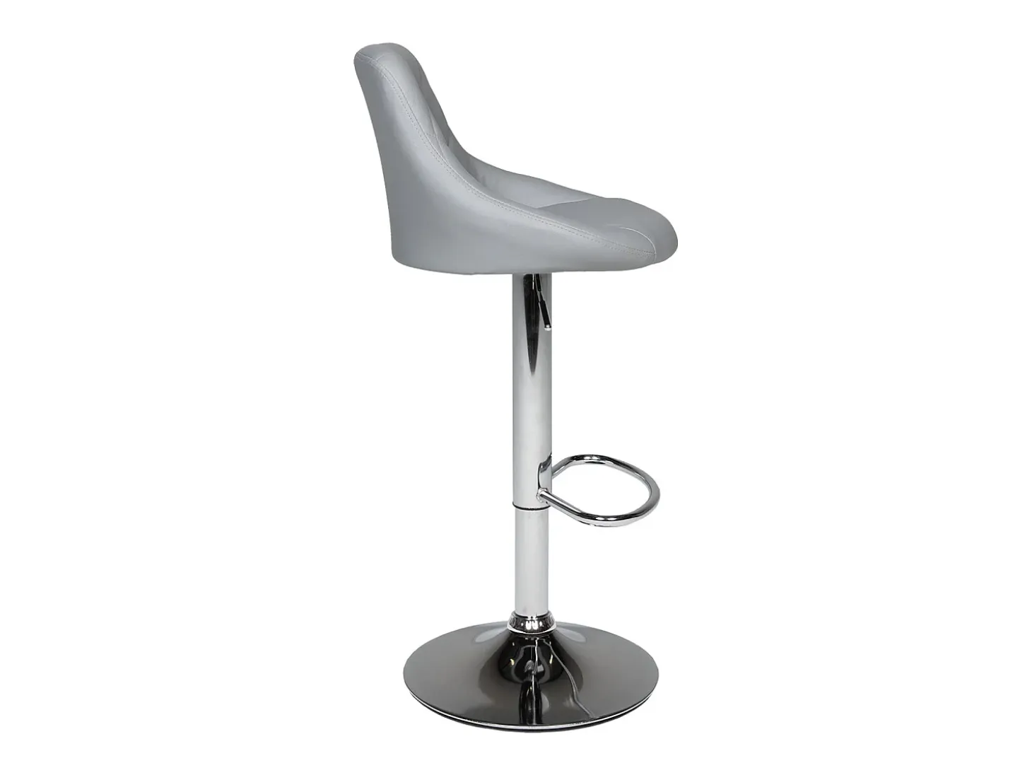 Juego de 2 taburetes de bar grises JASPER