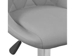 Juego de 2 taburetes de bar de terciopelo gris claro