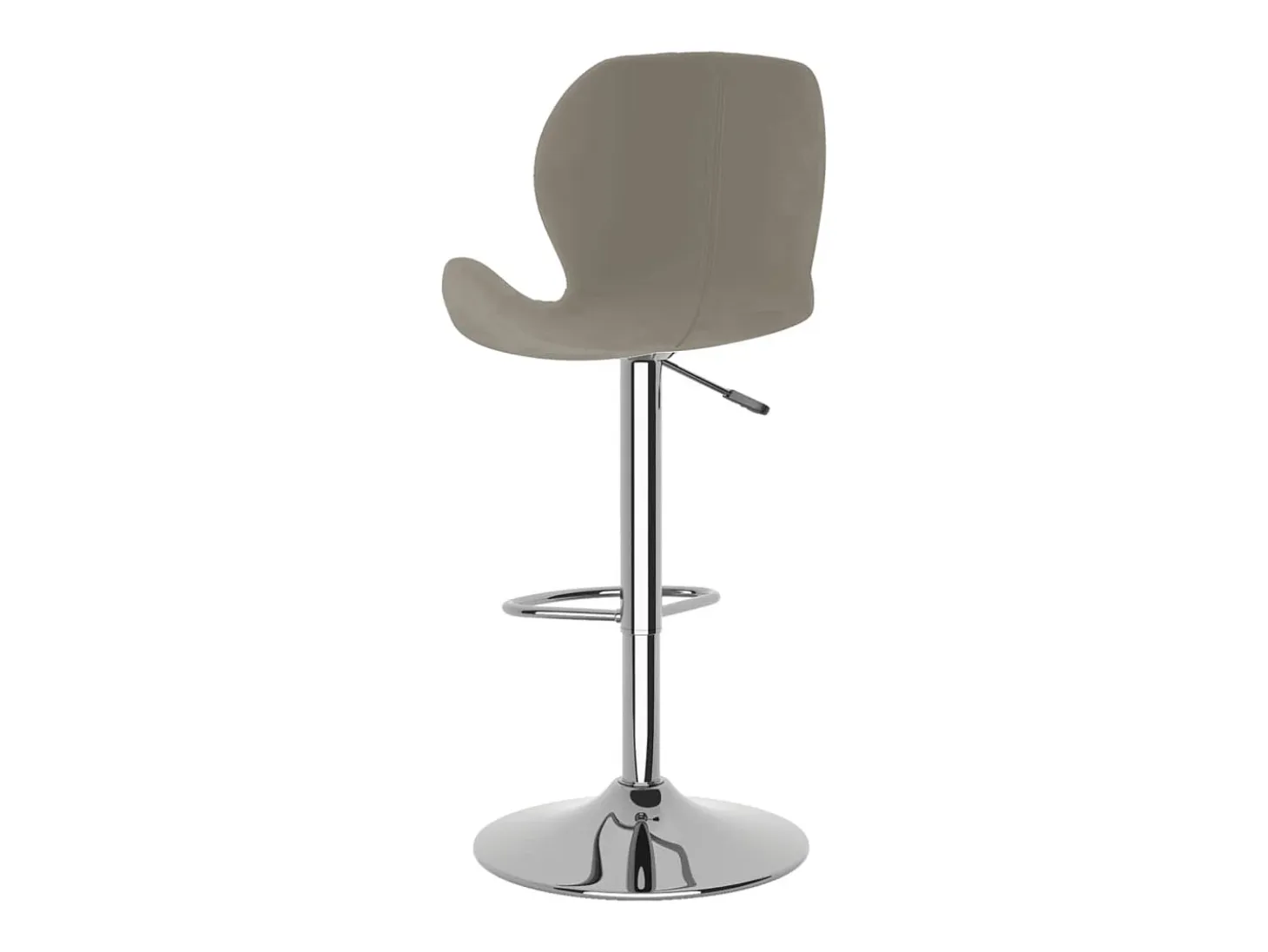 Juego de 2 taburetes de bar de terciopelo gris claro
