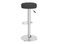 Juego de 2 taburetes de bar de tela negra