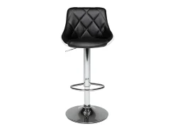 Juego de 2 taburetes de bar en blanco y negro JASPER