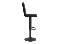 Juego de 2 taburetes de bar de terciopelo negro