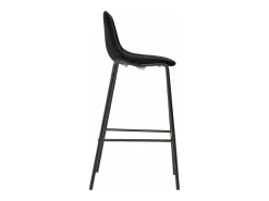 Juego de 2 Taburetes de cocina tela negro ES39733
