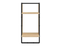 Juego de estantes de pared de 4 piezas con barras, roble Sonoma