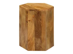 Juego de mesa de centro de 3 piezas Madera maciza de mango