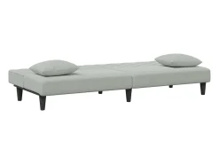 Juego de sofás con cojines 2 piezas terciopelo gris claro