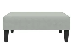 Juego de sofás con cojines 2 piezas terciopelo gris claro