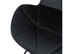 Juego 2x taburetes de bar negro sillas con respaldo asientos ajustables 63-83 cm