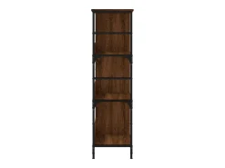 Keith Estantería de madera ingeniería marrón roble 78,5x33x117,5 cm