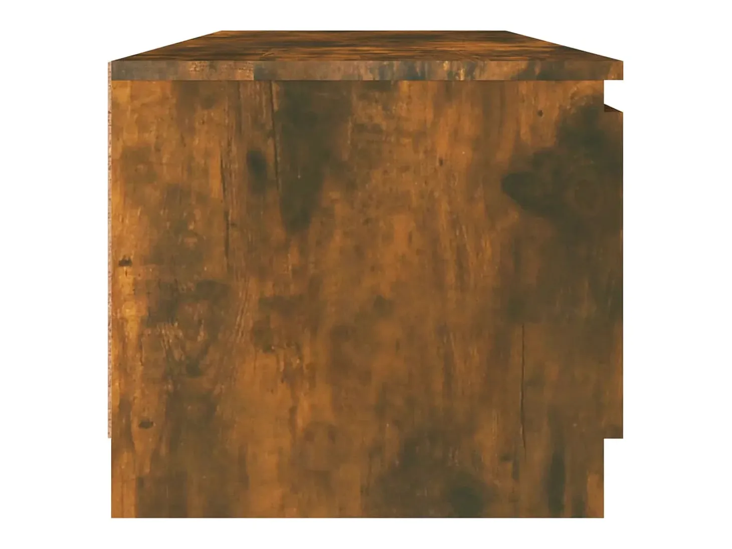 Kingman Mueble para TV madera contrachapada roble ahumado 140x40x35,5cm