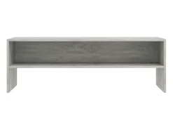 Kobe Mueble de TV madera contrachapada gris hormigón 120x40x40 cm