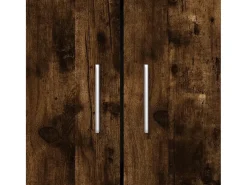 Krimpen aan den IJssel Armario libros madera de ingeniería roble humo 82,5x30,5x115 cm