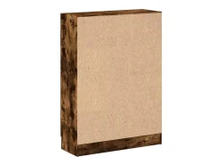Krimpen aan den IJssel Armario libros madera de ingeniería roble humo 82,5x30,5x115 cm
