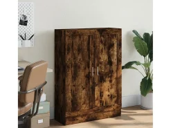 Krimpen aan den IJssel Armario libros madera de ingeniería roble humo 82,5x30,5x115 cm