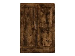 Krimpen aan den IJssel Armario libros madera de ingeniería roble humo 82,5x30,5x115 cm