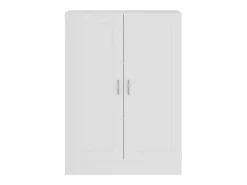 Krimpen aan den IJssel Armario de libros madera contrachapada blanco 82,5x30,5x115 cm