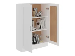 Krimpen aan den IJssel Armario de libros madera contrachapada blanco 82,5x30,5x115 cm